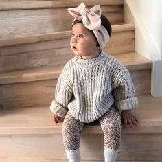 Girls Winter Outfits, Handmade Sweater, Baby Fits, Girls Fall Outfits, Foto Baby