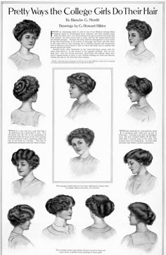 1910s Hairstyles, Hairstyles 1900, 1910 Hairstyles, 1900s Hairstyles, 1910 Hair, Historical Hairstyles, Beyonce Hair, Farm Women, Edwardian Hairstyles