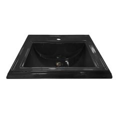 KOHLER Memoirs Classic Drop-In Bathroom Sink, Single Hole, Black - K-2241-1-7 Kohler Faucets, Kohler Memoirs, Drop In Bathroom Sinks, Kohler Faucet, Drop In Sink, Bathroom Sink, Memoirs, Black