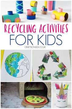 recycling activities for kids with the title overlay