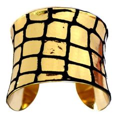 Metallic Gold Mirrorball Leather Gold Lined Cuff - by UNEARTHED Disco Ball Mosaic, Silver Line, Gold Line, Fabulous Jewelry, Gold Mirror, Stylish Jewelry, Disco Ball, Super Cool