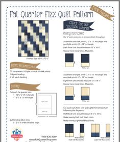 an image of a quilt pattern with instructions for it to be made in the same color scheme