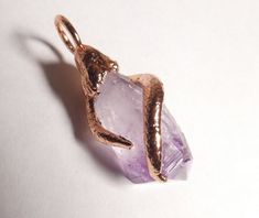 Electroplating Jewelry, Crystal Store, Raw Amethyst Crystal, Copper Accessories, Crystals Store, Bright Copper