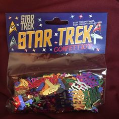 a package of star trek confetti