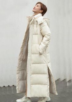 Thick down parka women with hood down jacket winterr coat - Omychic Down Parka Women, Outwear Fashion, Parka Women, Parka Style, Womens Jackets Casual, Long Parka, Cotton Coat, Quilted Coat, Down Parka