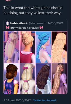 Barbie Hairstyle, Barbie Movies, Barbie Girl, Hair Goals, Lany, Girly Things, Hair Tutorial, Hair Inspo, Cute Hairstyles