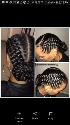 Rasta Braids, Braids And Twists, Feed In Braids Hairstyles, African Hair Braiding Styles, Two Braids