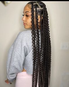 Knotless Crochet, Braid Twist, Braids Knotless, Big Box Braids Hairstyles, Braids Styles, Hacks Beauty, African Hair Braiding Styles, Long Box Braids