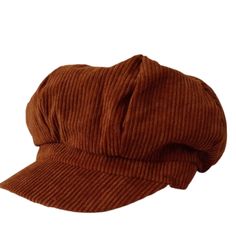 Add a distinctive flair to your outfit with this Corduroy Newsboy Cap. This cap offers a classic and textured design that complements your style. A great addition to your wardrobe, crafted with corduroy fabric, this cap brings both comfort and a vintage edge to your look. Key Features: Material: Soft corduroy fabric for comfort. Design: Classic newsboy cap with a textured finish. Versatile: Pairs easily with casual and semi-casual looks. Comfortable Fit: Designed for a snug, all-day wear. Season Redhead Tossle Cap Hat, Casual Adjustable Beret With Short Brim, Adjustable Cotton Casual Beret, Casual Cotton Flat Cap Beret, Casual Cotton Beret Flat Cap, Casual Adjustable Solid Color Beret, Casual Adjustable Visor Beret, Casual Adjustable Beret, Casual Visor Beret For Fall