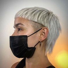 Straight Short Pixie Haircut, Ladies Mullet Hairstyles, Really Short Mullet, Trendy Mullet For Women, Bowl Cut Mullet, Short Female Mullet, Female Mullet Short, Undercut Mullet Women, Lady Mullet