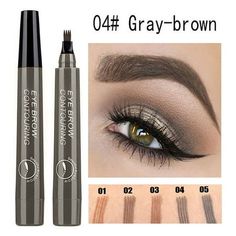 More quality and inexpensive goodies at the link Jhbxhhd! 1PCS Microblading Waterproof Professional Fine Sketch Liquid Eyebrow Pencil Feature: High quality,and easy to make up,suitable for all beautiful. The eyebrow pen,Smudge proof,waterproof,anti-sweat and glamorous round-the-clock. Tattoo sense of super durable. Product size:11.7x1.5cm. Color:5 colors (pictured). Applicable people:everyone. Application Methods: The normal eyebrows person.Genlty apply the pen to draw the cntour of eyebrow. Con Sparse Eyebrows, Brow Tattoo, Waterproof Eyebrow Pencil, Eyebrow Pen, Brow Pen, Eyebrow Liner, Gel Set, Eyebrow Enhancer, Waterproof Eyebrow