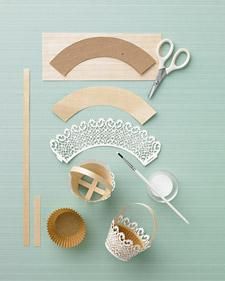 an assortment of crafting supplies including scissors, paper plates and other items on a table