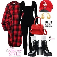 The Style by D. Ni&apos;Cole™ Way's Amazon Page College Homecoming Outfit Hbcu Party, Fall Designer Outfits, Red Winter Outfits Black Women, Red Winter Outfits Classy, Red Bustier Top Outfit, Cute Christmas Outfits Black Women, Bodysuit Outfit Ideas Black Women, Christmas Outfit Ideas Black Women, Red Ugg Boots Outfit