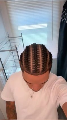 3 Cornrow Braids Men, 8 Braids Men, Canerows Hairstyles Men, Basic Cornrows For Men, 8 Braids Cornrows For Men, Cross Cornrow Braids, 2 Row Cornrows Braids, Tapered Cornrows, 5 Stitch Braids Men