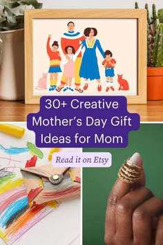 mother's day gift ideas for mom that are easy to make and great for the whole family