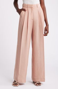 Nordstrom Pleated Wide Leg Pants | Nordstrom Pants Nordstrom, Pleated Wide Leg Pants, Pants Tailored, Serene Nature, High Waist Wide Leg Pants, Brown Fits, Astr The Label, Affordable Wedding, Pleated Pants