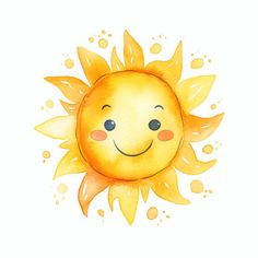 Cute Sun Clipart in Oil Painting Style: 4K & Vector Sun Painting Ideas, Cute Sun Clipart, Sun Clipart, Sun Png, Sunshine Art, Sun Painting, Name Card Design, Cute Sun, Happy Sun