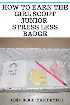 How My Troop Earned the Girl Scout Junior Stress Less Badge – Scout Leader Junior Budget Maker Badge, Junior Girl Scout Meeting Ideas, Junior Badges Girl Scouts, Junior Badge Ideas, Girl Scout Junior Badges, Girl Scout Badges Requirements, Scouts Badges