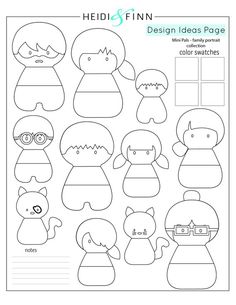 printable paper doll templates for kids to use in crafts and crafts, including clothes