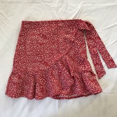 Nwot Shein Juniors Size S Skirt. Red And White. Brand New, Never Worn! Ties On The Side. Zipper, Ruffled Front. So Cute!!! Red Fitted Skirt For Summer, Fitted Red Skirt For Summer, Red Mini Skort For Summer, Red Skort For Summer Day Out, Red Fitted Skirt For Vacation, Red Summer Day Out Skort, Fitted Red Skirt For Vacation, Summer Mini Skirt In Red, Red Mini Length Vacation Bottoms