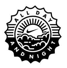 a black and white logo with the words glad night written in it's center