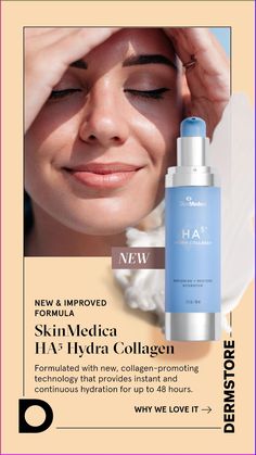 NEW PRODUCT DROP! HA5 Hydra Collagen visibly smooths the look of fine lines and wrinkles and reduces dry, dull skin. Colorful Makeup Ideas, Grooming Tips For Women, Flawless Makeup Tutorial, Skincare Marketing, Best Skincare Brands, Makeup For Hooded Eyes, Tighten Facial Skin, Beauty Hacks Skincare, Skincare Secrets