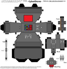 the paper model of a space ship is cut out and ready to be used as an origami project