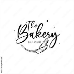 the bakery logo with an image of a feather