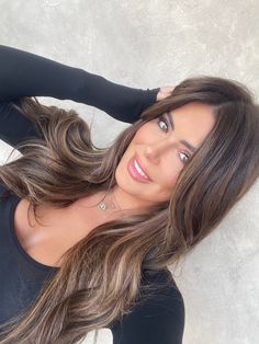 Fall brunette hair color Long Fall Hair Color, Burnett Hair Color Ideas For 2024, Teddy Bear Brunette Hair, Brownie Batter Hair Color, Fall Brunette Hair Color, Fall Brunette Hair, Hair For Brunettes, Bronze Hair Color, Fall Brunette