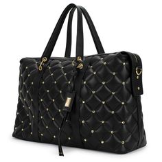 Quilted Weekender Tote Bag by Badgley Mischka available now on the official Badgley Mischka website offering free shipping 2020 Style, Leather Weekender Bag, Leather Weekender, Pocket Books, Handbag Collection, Medium Sized Bags, Weekender Tote Bag, Romantic Getaway, Beautiful Handbags