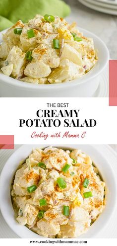 the best creamy potato salad with mayonnai and green onions