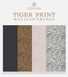 tiger print wallpapers in different colors