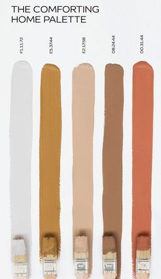 four different shades of the same color in each one, including beige and light brown