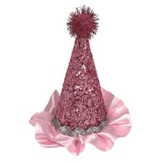 Pink Party Hat - Clip On (Each) Size: One Size.  Gender: unisex.  Age Group: adult. Hat Clips, Party Attire, Party Dance, Birthday Hat, Pink Party, Pink Parties, Stylish Hats, Festive Design, The Clown