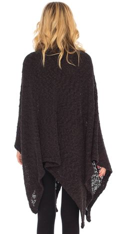 FASHIONABLE AND STYLISH open poncho cape shawl for women is surely a must-have for the cold season. This warm poncho for women can be worn in a variety of ways. An open-front wrap sweater that will complement every outfit you own. Great for layering over a crop top, tank top, or scrunch it to make a darling knit scarf poncho. COMFORTABLE AND LIGHTWEIGHT shawl poncho cape for women is the perfect upgrade for your womens warm poncho cape collection. This blanket wrap for women is made of cozy, sof One Size Fall Cape Shawl, One Size Cape Shawl For Fall, Fall Cape Shawl One Size, Oversized Cape Sweater For Fall, Cozy Winter Cape With Batwing Sleeves, Oversized Knitted Winter Cape, Cozy Poncho For Cold Weather, Black Poncho With Scarf, One Size, Oversized Knit Poncho With Batwing Sleeves