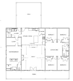 the floor plan for a two story house