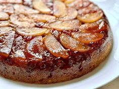 a close up of a cake on a plate