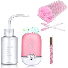 PRICES MAY VARY. 【Mini Eyelash Fan Dryer】The USB lash fan dryer is blade-less, built in rechargeable and cooling system to blow out cold air to dry eyelash glue quickly. T-shaped bracket on the back can make it stand stable on table, lightweight and small size is convenient and easy to carry and store.You can carry it in your bag for cooling daily use. 【Lash Shampoo Brushes】The nose brush is made of soft fiber material, which can better control the angle and help wipe and deep cleaning dirty mor Lash Fan, Eyelash Cleanser, Facial Cleaning Brush, Professional Makeup Kit, False Eyelash Accessories, Mascara Application, Eyelash Extension Supplies, Facial Cleaning, Shampoo Brush