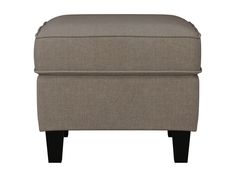 the foot stool is upholstered and ready to be used as a storage bench