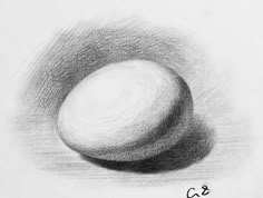 a black and white drawing of a ball on a table with the word c & s written below it