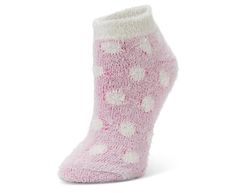 Fireside Aloe Infused Connect Dots Low Cut Women’s Socks 1 Pair - Pink Say hello to comfort in the Fireside Aloe Infused Connect Dots Low Cut Socks 1 pair. Dotted print adds fun to your winter lounging. A plush aloe-infused lining soothes your foot.  Fabric material Low-cut Aloe-infused lining Pink/White Fits women’s Shoe sizes 5-10 White Fits, Low Cut Socks, Rack Room, Rack Room Shoes, Fits Women, Dot Print, Low Cut, Say Hello, Fabric Material