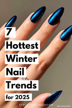 Need trendy winter nail ideas for 2025? Discover the latest winter nail design trends we're loving! From classy, cute, blue, and simple nail style designs to the best winter nail colors and art, we have the best gel, acrylic, dip, and natural winter nail trends for 2025. 2023 winter nail trends, 2024 winter nail trends Powder Blue Dip Nails, Winter Blue Nails Dip Powder, Nail Color Trend Winter 2024, Latest Acrylic Nail Trends 2024, Winter Nail Designs Dip Powder, Cute Dip Powder Nails Winter, Nail Colors For Winter 2024, Dip Powder Nails Winter Colors, Blue Nails 2024 Trends