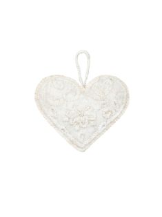 Heart Wool Felt Ornaments Cream Weston Table Embroidered Felt Ornaments, Wool Felt Ornaments, Alpaca Blanket, Baby Facts, Embroidered Felt, Alpaca Scarf, Alpaca Fiber, Hanukkah Gifts, Embroidered Heart