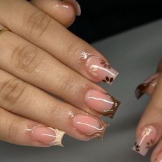 Autumn Coffin Nail Ideas, Square French Tip Acrylic Nails Design Short, Short Square Fall Nails Acrylic, Fall Nail Inspo 2024 Square, Fall Nail Sets Acrylic Short, Short Fall Sets Nails, Cute Short Nail Sets Fall, Square Nails Ideas Fall, Fall Nail Ideas Square