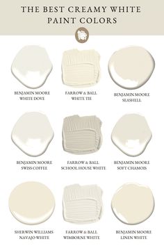 the best creamy white paint colors