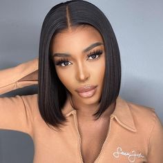 Glueless Short Bob Wig Straight 5x5 Invisible HD Lace Closure Wig 150% Density Kort Bob, Ginger Hair Color, Bob Lace Front Wigs, Brazilian Remy Hair, Short Bob Wigs, Lace Hair, Bob Wig, Natural Hair Color, Short Bob Hairstyles