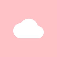 a white cloud on a pink background