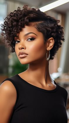 17 Short Haircuts For Women Over 50 Embracing Natural Beauty in 2024 Black Woman Short Curly Hairstyles, Short Hairstyle Women Curly Layered, Short Curly Black Women Hairstyles, Short Bob Natural Hair Black Women Curly Hairstyles Updo, Short Haircuts For African Women, Medium Length Haircut Natural Curls, Short Curly Haircuts Natural Black Women 4c Hair, Cute Afro Styles, Short Curly Hair Styling Ideas