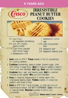 the back side of a box of cookies with instructions on how to make them and what to use it