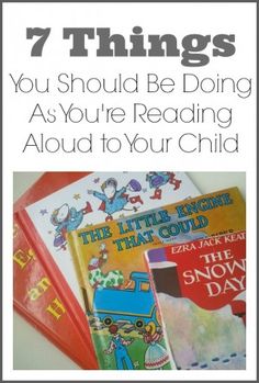 books with the title 7 things you should be doing as you're reading aloud to your child